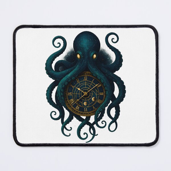 Item preview, “Time Kraken – Keeper of the Cosmic Clock” designed and sold by OrbitOdyssey.