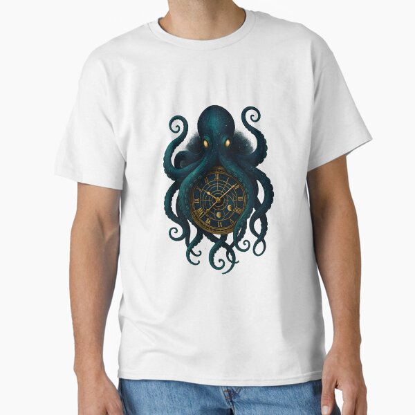 Item preview, “Time Kraken – Keeper of the Cosmic Clock” designed and sold by OrbitOdyssey.