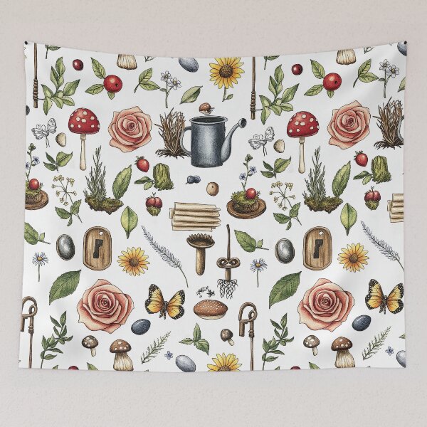 Item preview, Soft Petals And Gentle Creatures In Garden designed and sold by Piotrek0001.