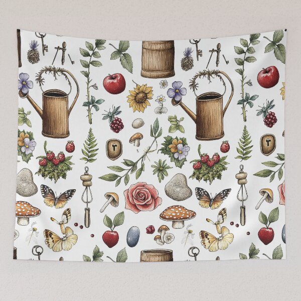 Item preview, Miniature Garden Life In Soft Whimsical Colors designed and sold by Piotrek0001.
