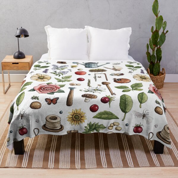 Item preview, Gentle Nature Scene With Flowers And Creatures designed and sold by Piotrek0001.
