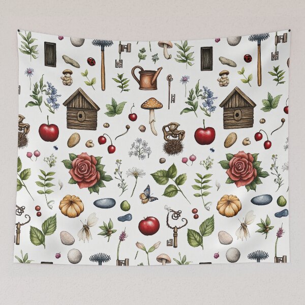 Item preview, Tiny Elements Of Nature In Whimsical Garden designed and sold by Piotrek0001.