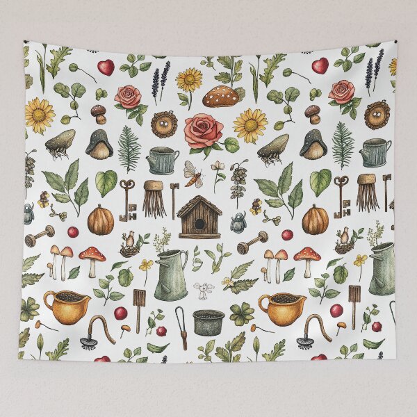 Item preview, Blooming Garden Dream With Pastel Cottage Vibes designed and sold by Piotrek0001.
