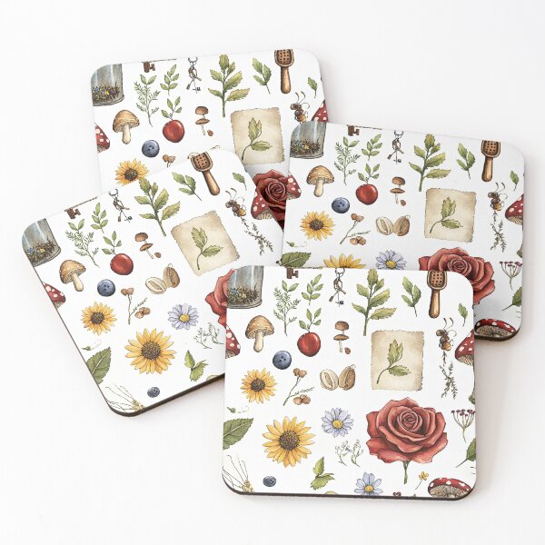 Item preview, Magical Garden Creatures In Watercolor Fairytale Style designed and sold by Piotrek0001.