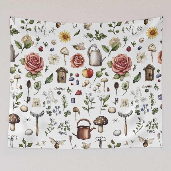 Item preview, Watercolor Garden World With Hundreds Of Delights designed and sold by Piotrek0001.