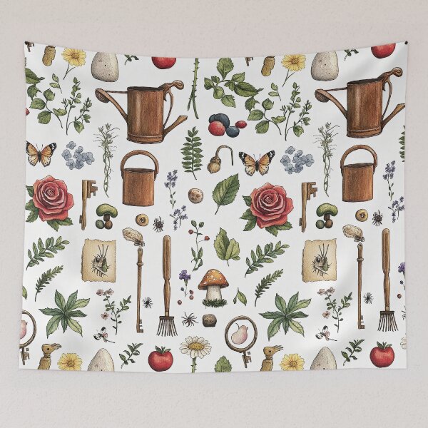 Item preview, Peaceful Garden Atmosphere With Tiny Whimsical Pieces designed and sold by Piotrek0001.
