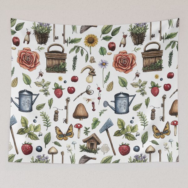 Item preview, Soft Watercolor Illustration Of Dream Garden Life designed and sold by Piotrek0001.