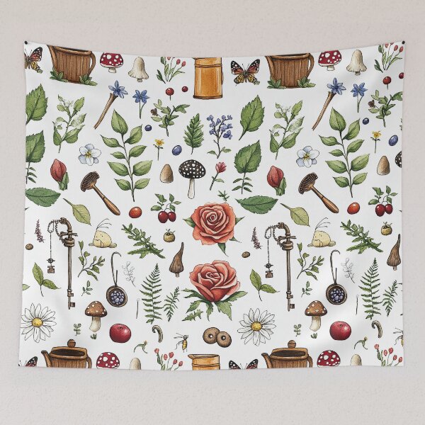 Item preview, Delicate Fantasy Garden With Forest Floor Treasures designed and sold by Piotrek0001.