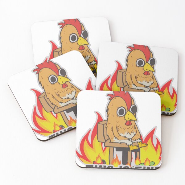 Item preview, This Is Fine(Chicken) Counter Strike designed and sold by stickershopsss.
