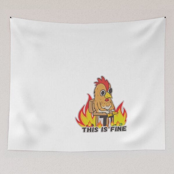 Item preview, This Is Fine(Chicken) Counter Strike designed and sold by stickershopsss.