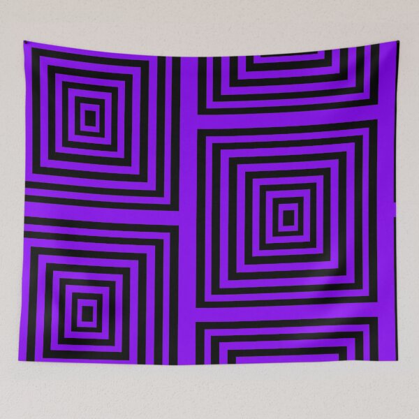 Item preview, Ma8ick purple & black square retro designed and sold by Ma8ick.