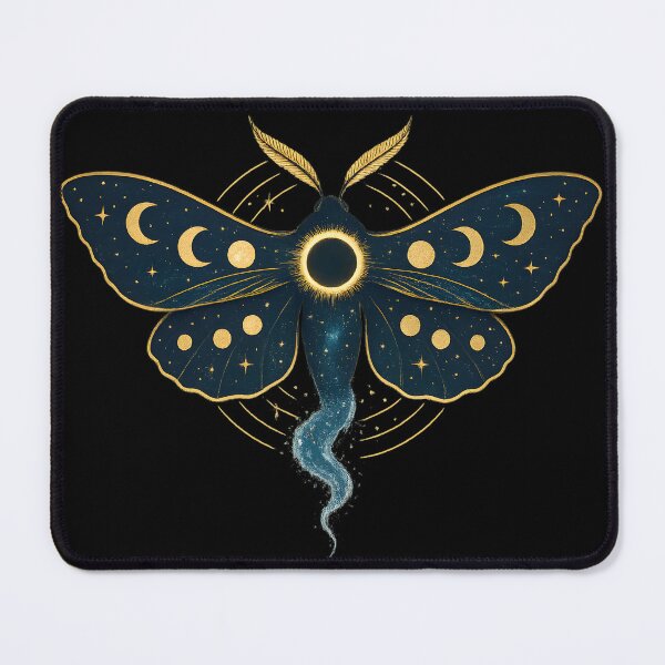 Item preview, “Celestial Moth – Wings of the Eclipse” designed and sold by OrbitOdyssey.