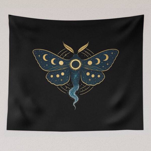 Item preview, “Celestial Moth – Wings of the Eclipse” designed and sold by OrbitOdyssey.