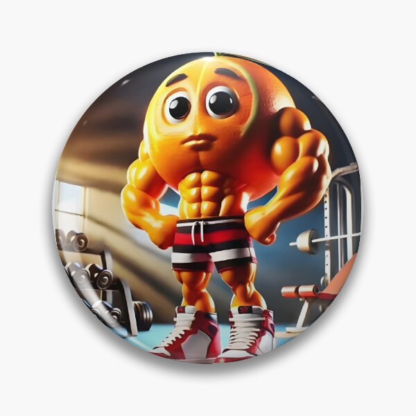 Item preview, Udin Din Din Dun – The Orange Man - Udindindindindun an orangi mano - orange gym brainrot designed and sold by EmeraldeaArt.