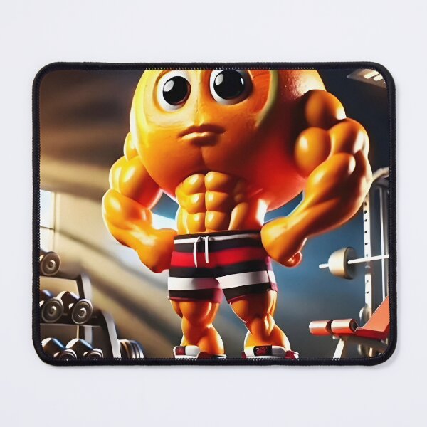 Item preview, Udin Din Din Dun – The Orange Man - Udindindindindun an orangi mano - orange gym brainrot designed and sold by EmeraldeaArt.