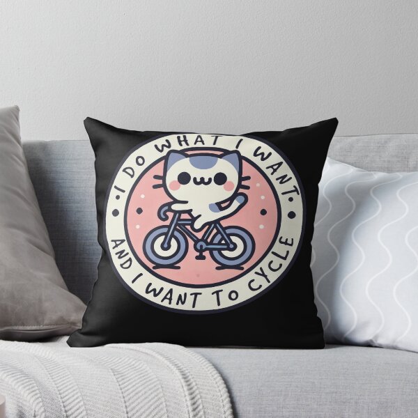Item preview, Bicycle Cat With Cheeky Slogan For designed and sold by LuminOrb.