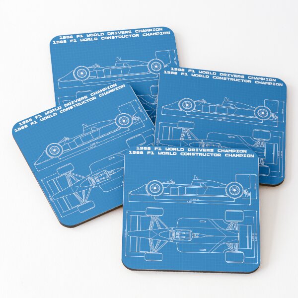 Item preview, Formula 1 McLaren MP4/4 Ayrton Senna Poster Technical Drawing Blueprint designed and sold by AeroStudioD.