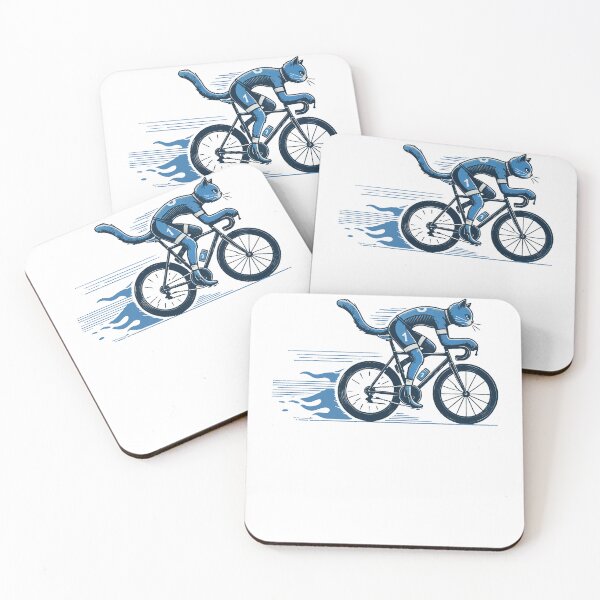 Item preview, Funny Racing Bike Cat For Hobby Cyclists With designed and sold by LuminOrb.