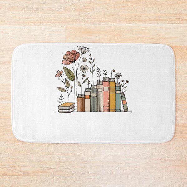 Item preview, Book Lovers Floral Book Design In Cottagecore designed and sold by LuminOrb.