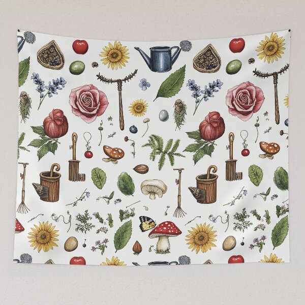 Item preview, Whimsical Garden Scene With Nature’s Hidden Treasures designed and sold by Piotrek0001.