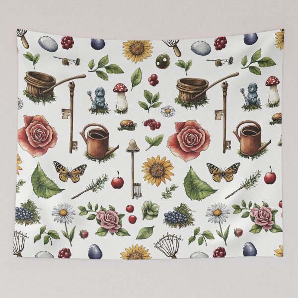 Item preview, Delicate Nature Mix In Magical Garden Setting designed and sold by Piotrek0001.