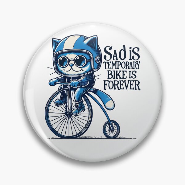 Item preview, Cat Bike Design With Saying For Cyclists designed and sold by LuminOrb.