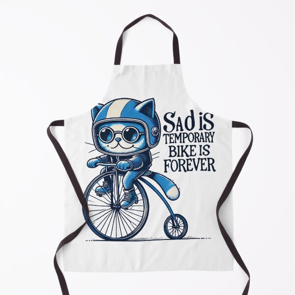 Item preview, Cat Bike Design With Saying For Cyclists designed and sold by LuminOrb.