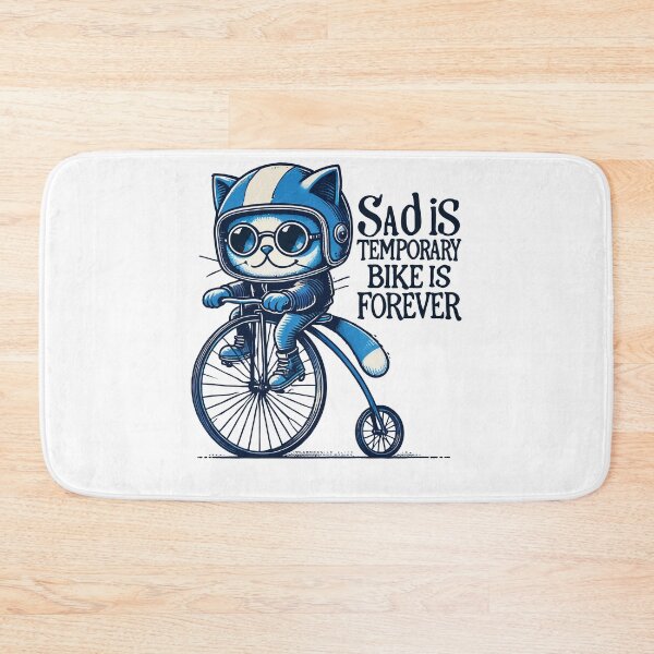 Item preview, Cat Bike Design With Saying For Cyclists designed and sold by LuminOrb.