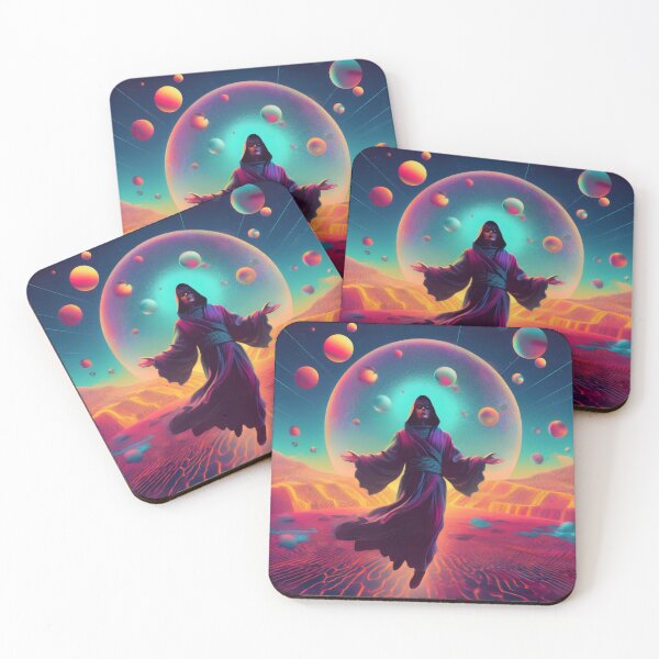 Item preview, The Intergalactic Monk Levitating in the Psychic Desert designed and sold by HighestMind_888.