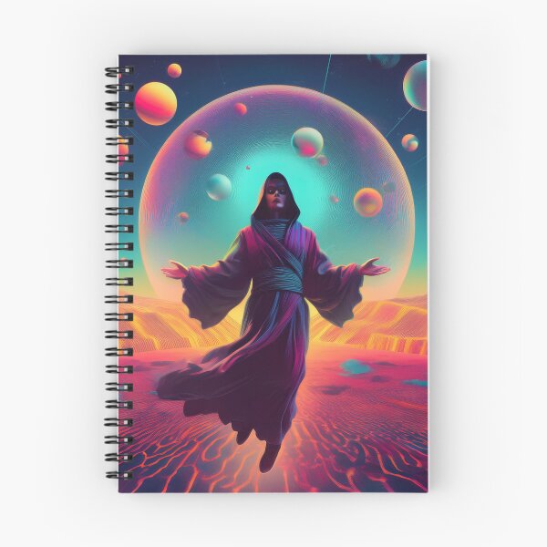 Item preview, The Intergalactic Monk Levitating in the Psychic Desert designed and sold by HighestMind_888.