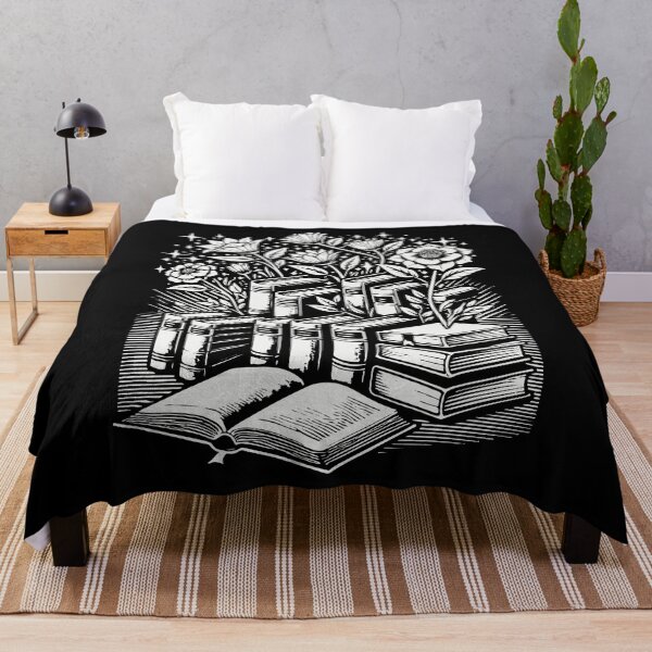 Item preview, Retro Book Lovers Floral Book Design In designed and sold by LuminOrb.