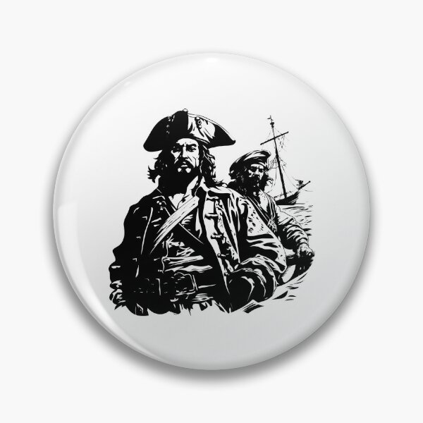 Item preview, Pirates Blackbeard Captain Kidd Piracy Buccaneers designed and sold by inkoutninja.