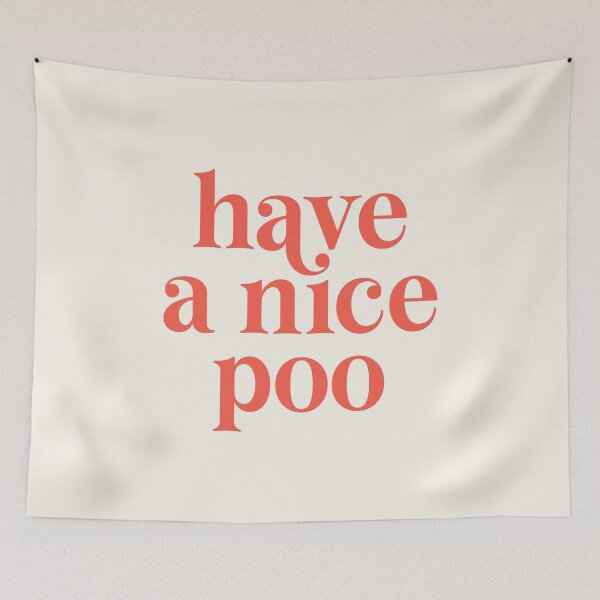 Item preview, Have a nice Poo (Beige and red tone) designed and sold by Paigaam.