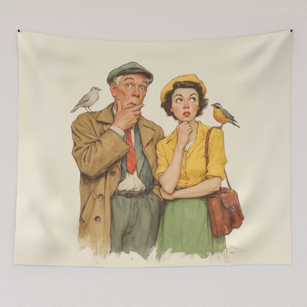 Item preview, Curious Birdwatching Duo designed and sold by junkydotcom.