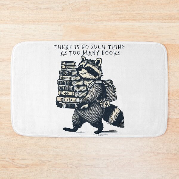 Item preview, Retro Raccoon Design Cute Book Lover designed and sold by LuminOrb.
