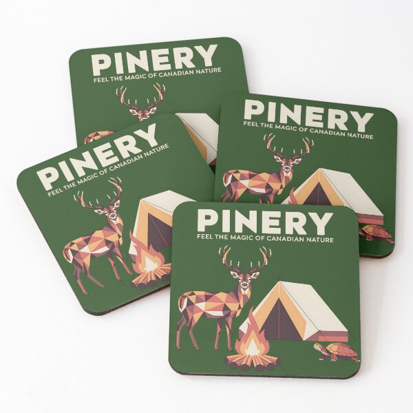Item preview, Pinery Canadian Nature Ontario Camping Hiking Low-poly deer designed and sold by SurrealArtSzysz.