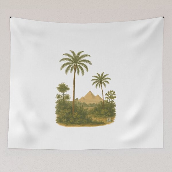 Item preview, Vintage Egypt Pyramids Oasis designed and sold by BUABUABUA.