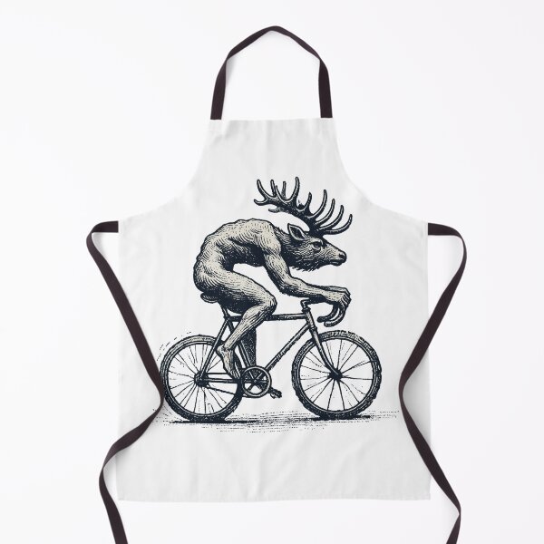 Item preview, Funny Bike Moose Retro Bike Fans designed and sold by LuminOrb.