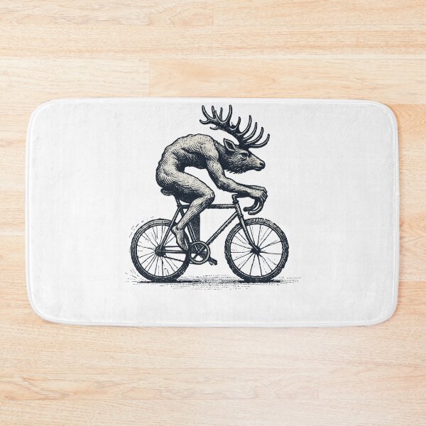 Item preview, Funny Bike Moose Retro Bike Fans designed and sold by LuminOrb.