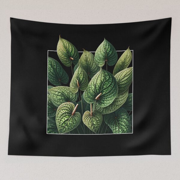 Item preview, Anthurium Clarinervium Leaf Houseplant Plant Lover Aesthetic designed and sold by Kimberley King Art  King Art.