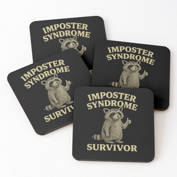 Item preview, Imposter Syndrome Survivor Raccoon designed and sold by catthemedic.