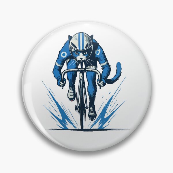 Item preview, Sporty Bicycle Motif With Cat For designed and sold by LuminOrb.