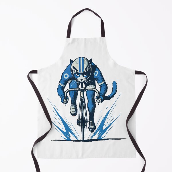 Item preview, Sporty Bicycle Motif With Cat For designed and sold by LuminOrb.