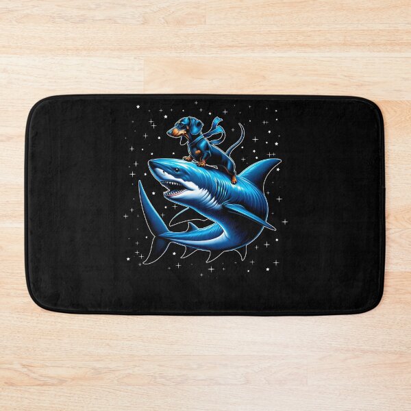 Item preview, Dachshund Riding Shark Star Lover designed and sold by Kimberley King Art  King Art.