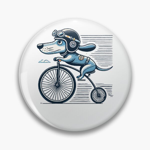 Item preview, Funny Dog Bike Design For Bike Lovers designed and sold by LuminOrb.