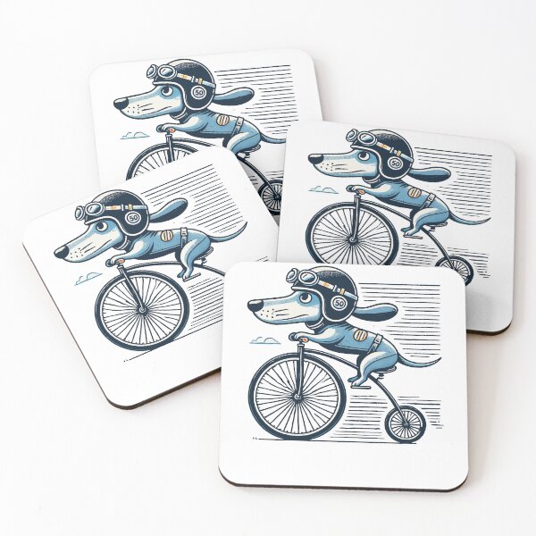 Item preview, Funny Dog Bike Design For Bike Lovers designed and sold by LuminOrb.