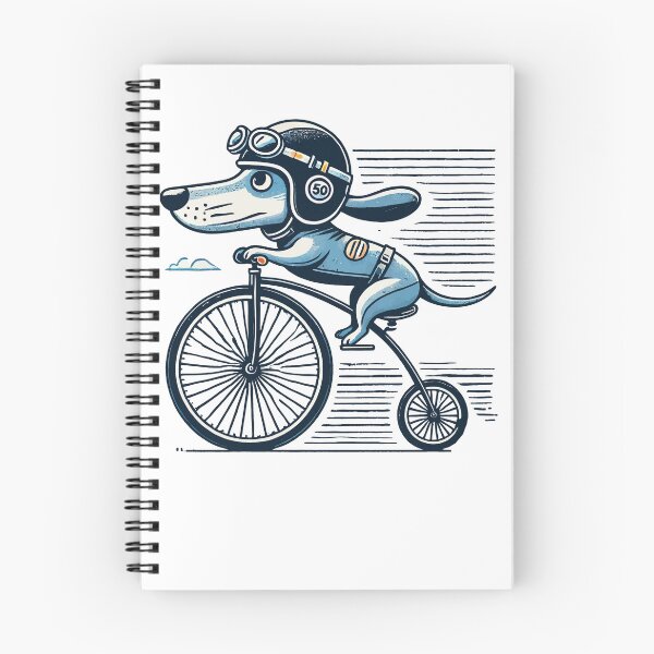 Item preview, Funny Dog Bike Design For Bike Lovers designed and sold by LuminOrb.