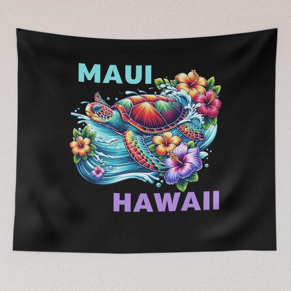 Item preview, Maui Hawaii Sea Turtle And Flower Beach Sea Love designed and sold by Kimberley King Art  King Art.