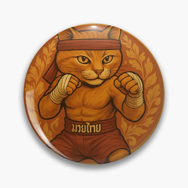 Item preview, Muay Thai Cat designed and sold by Patternicity.