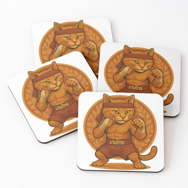 Item preview, Muay Thai Cat designed and sold by Patternicity.